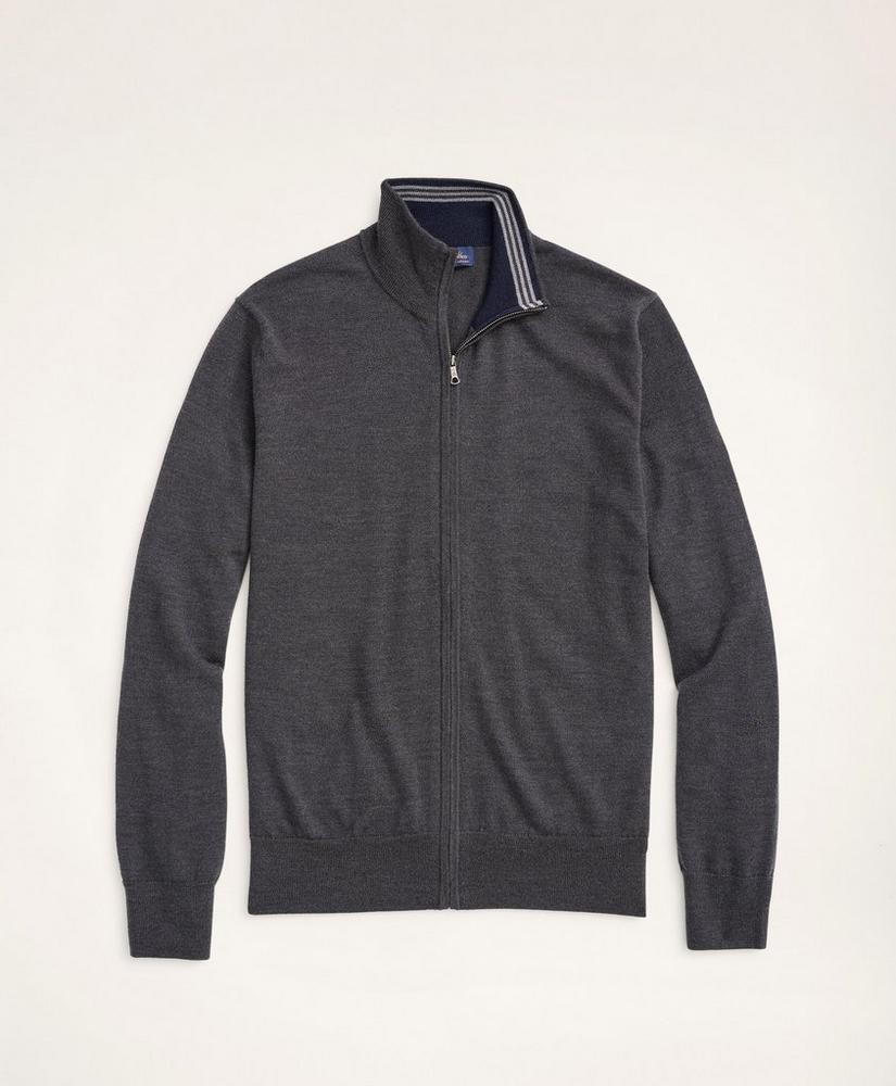 Merino Full-Zip Sweater, image 1