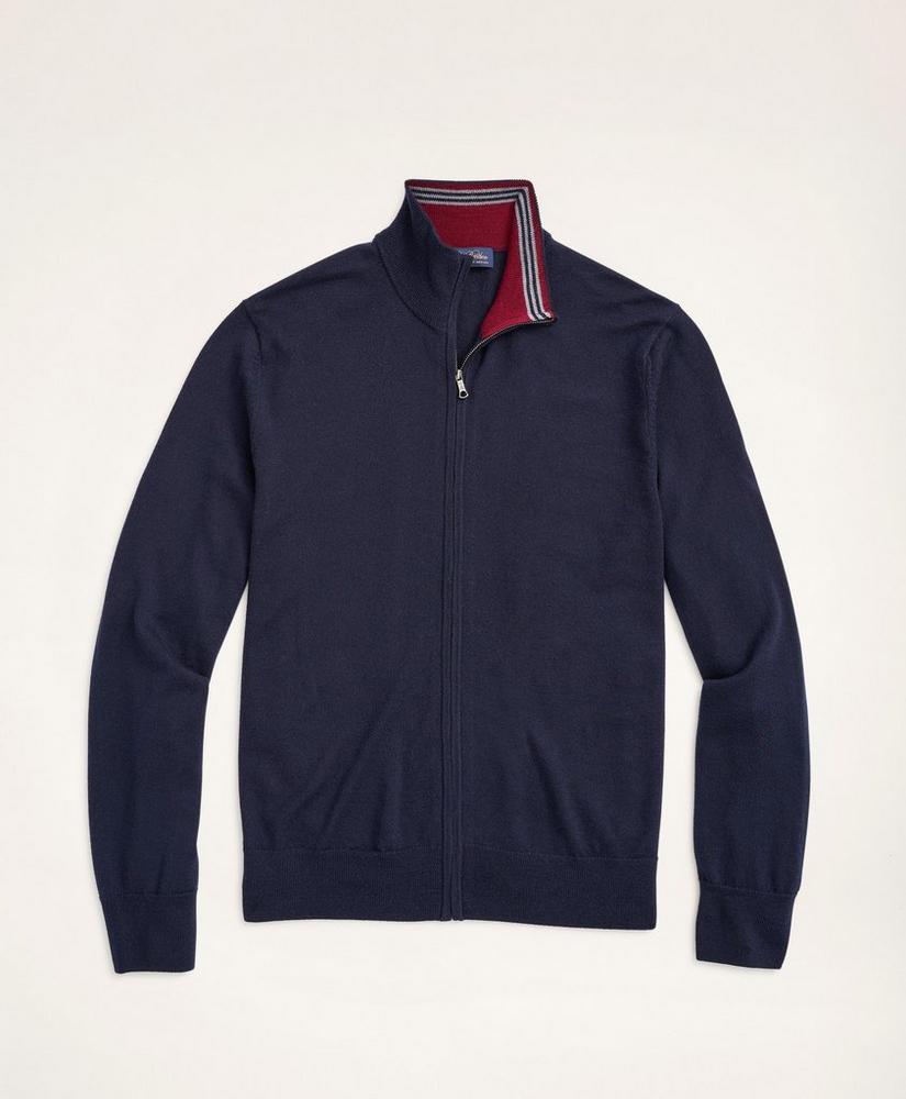 Merino Full-Zip Sweater, image 1