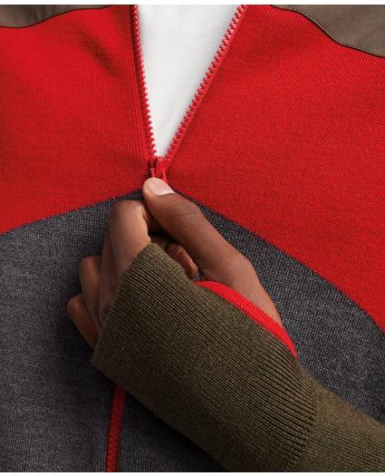Brooks Brothers x SPYDER Color-Block Ski Full Zip Cardigan Sweater, image 4