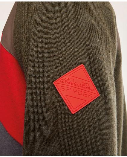 Brooks Brothers x SPYDER Color-Block Ski Full Zip Cardigan Sweater, image 5