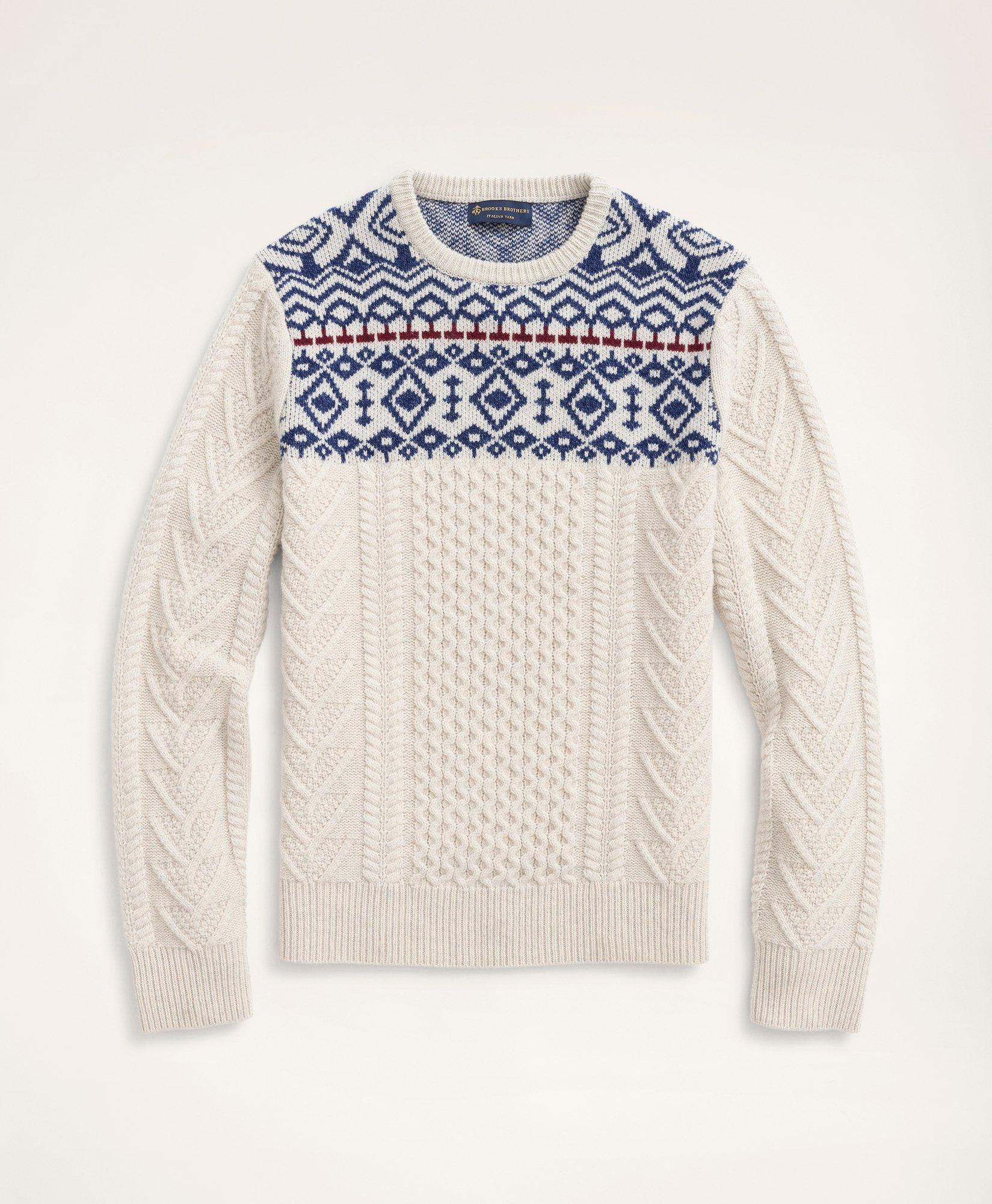 Brooks brothers fair isle sweater hotsell