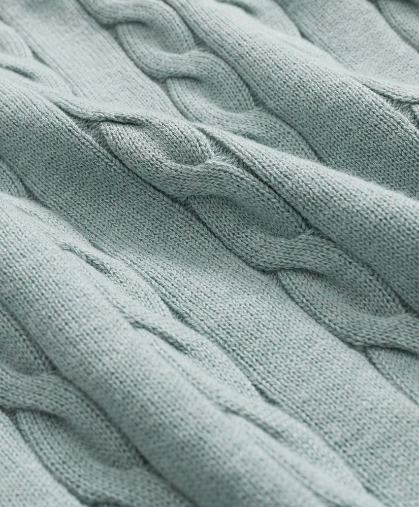 Supima® Cotton Cable Crewneck Sweater, image 5