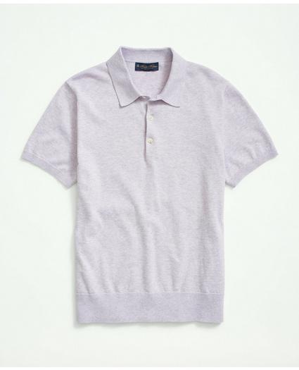 Supima® Cotton Short-Sleeve Polo Sweater, image 1
