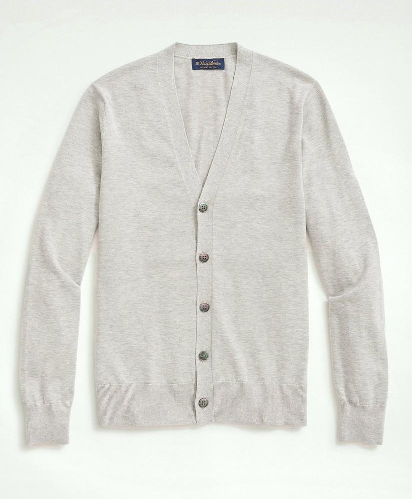 Supima® Cotton Button-Front Cardigan, image 1