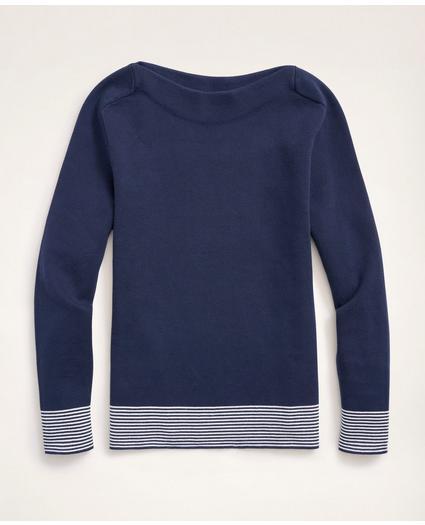Nantucket Stripe Boatneck Sweater, image 1