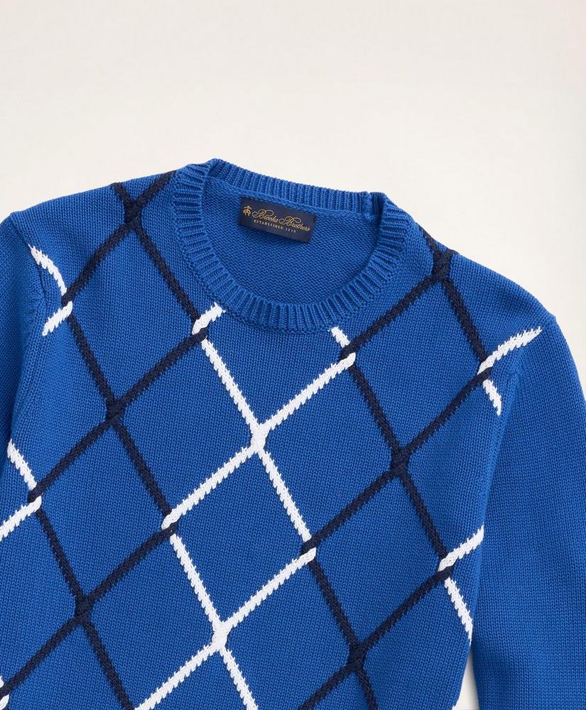 Brooksbrothers Cotton Cable Argyle Sweater