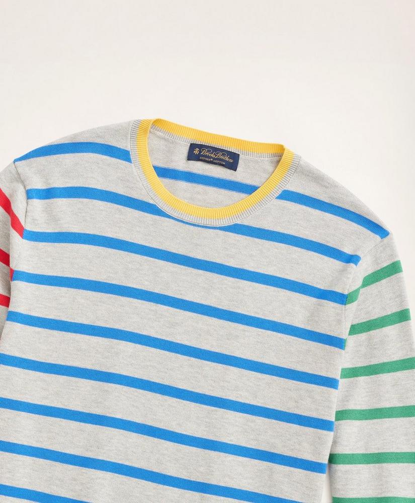 Supima® Cotton Fun Stripe Sweater, image 2