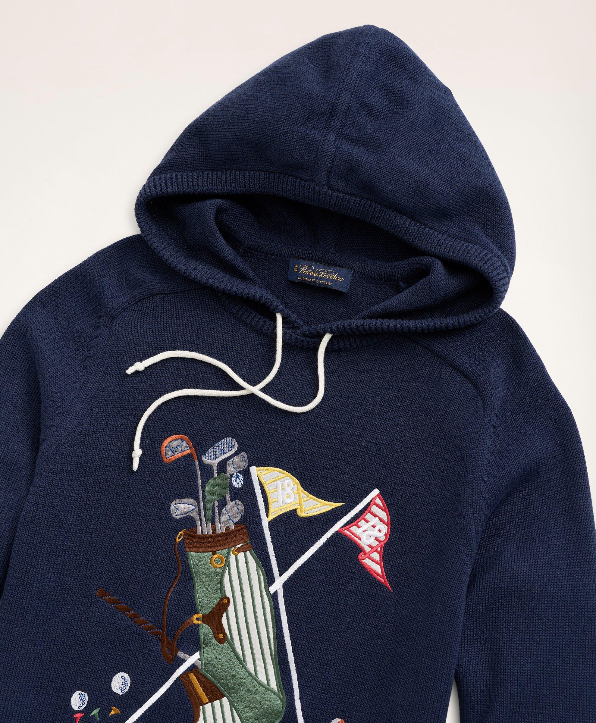 Supima Cotton Embroidered Golf Hoodie