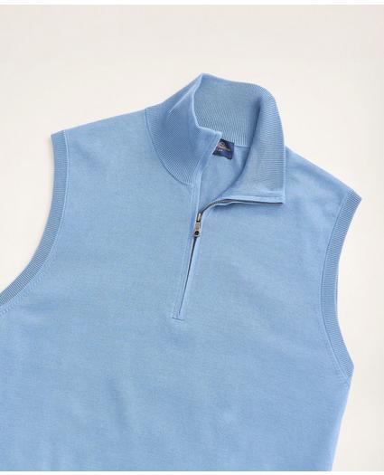 Supima® Cotton Half-Zip Sweater Vest, image 2