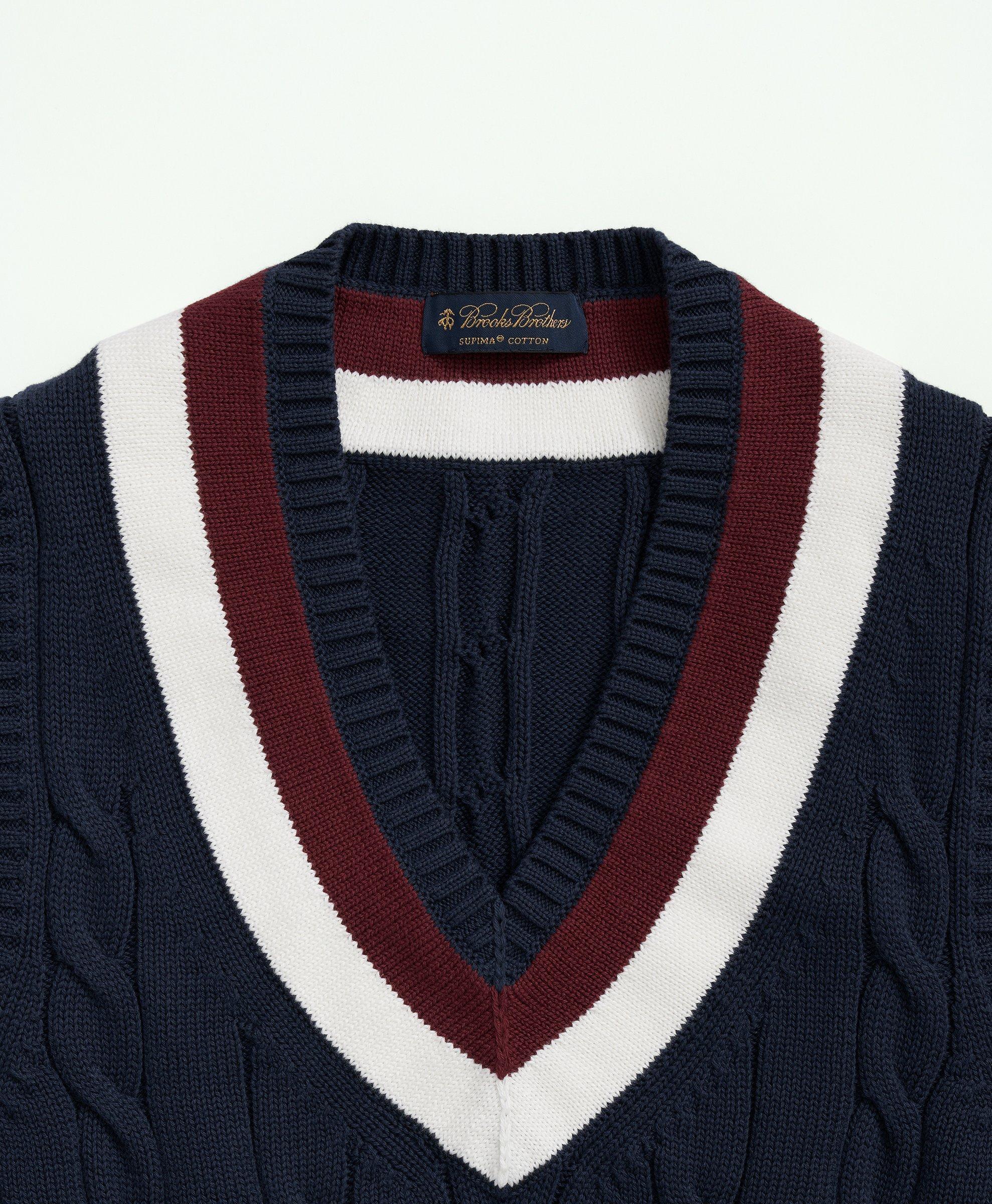 V-neck knit vest · Navy Blue · Sweaters And Cardigans