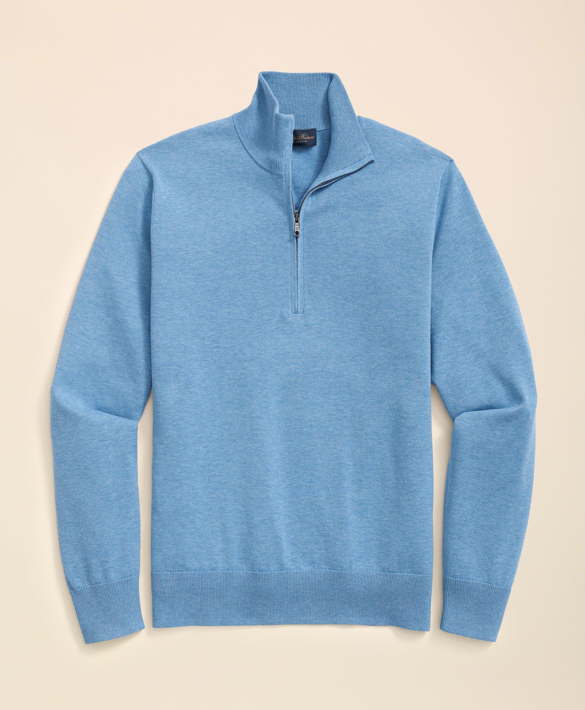 Supima® Cotton Half-Zip Sweater