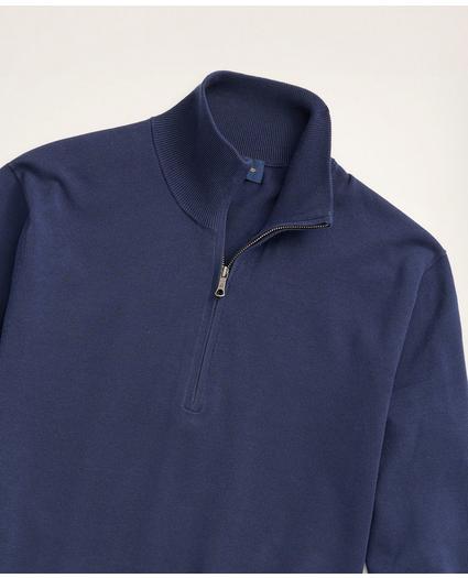 Supima® Cotton Half-Zip Sweater, image 2