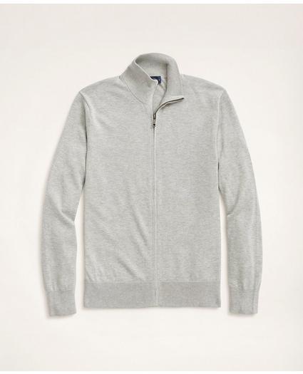 Supima® Cotton Full-Zip Sweater, image 1