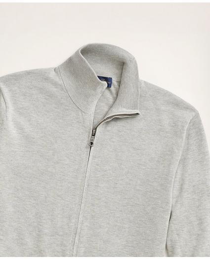 Supima® Cotton Full-Zip Sweater, image 2