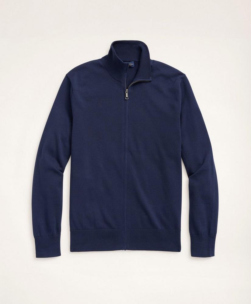 Supima® Cotton Full-Zip Sweater, image 1