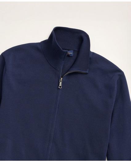 Supima® Cotton Full-Zip Sweater, image 2