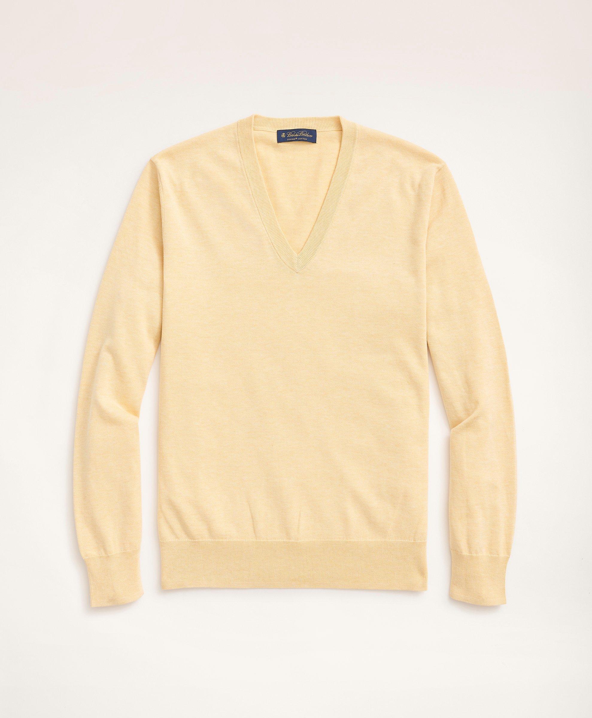 Supima® Cotton V-Neck Sweater