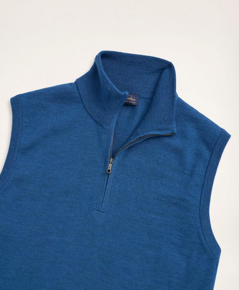 Merino Half-Zip Sweater Vest, image 2