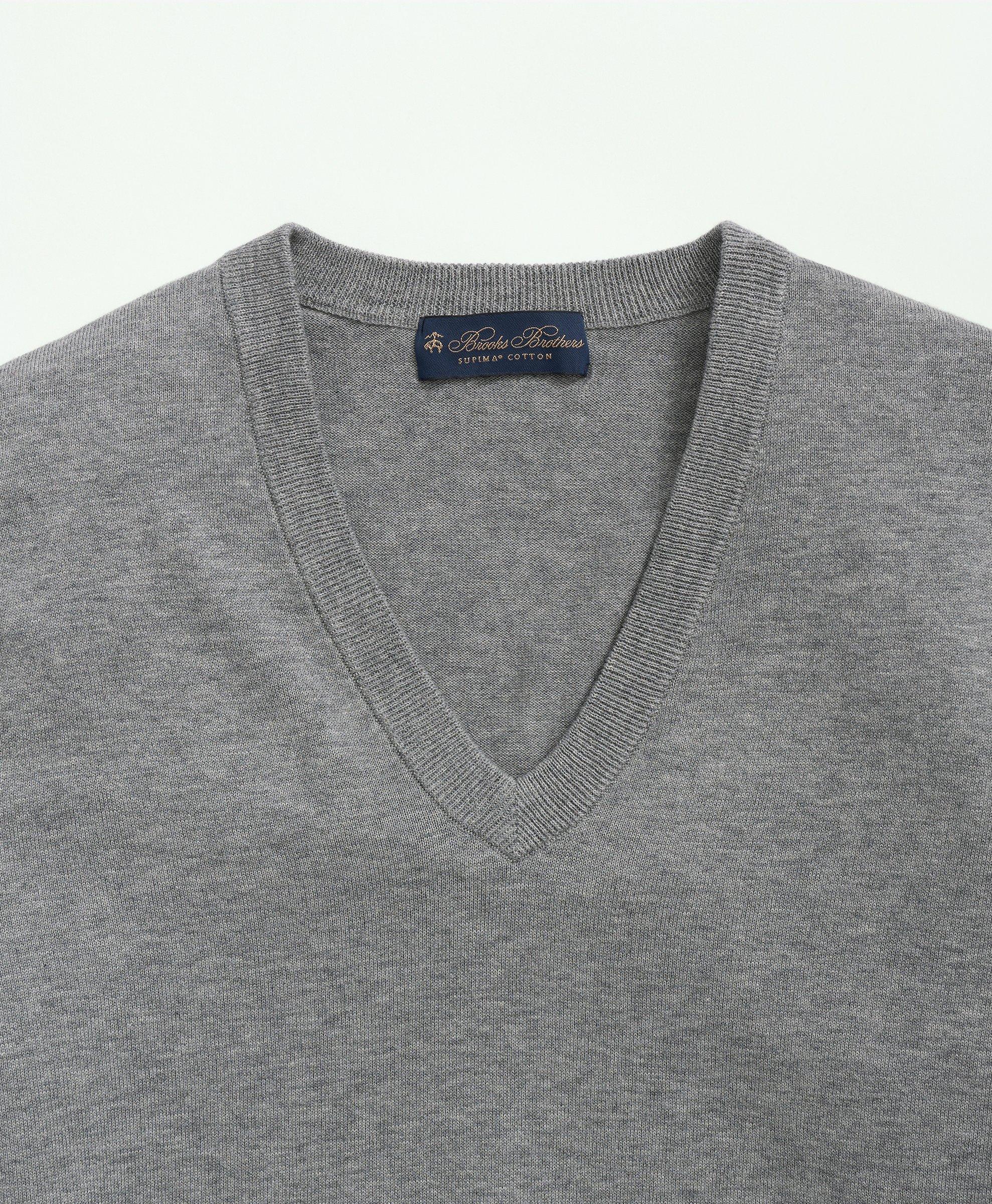 Supima® Cotton V-Neck Sweater