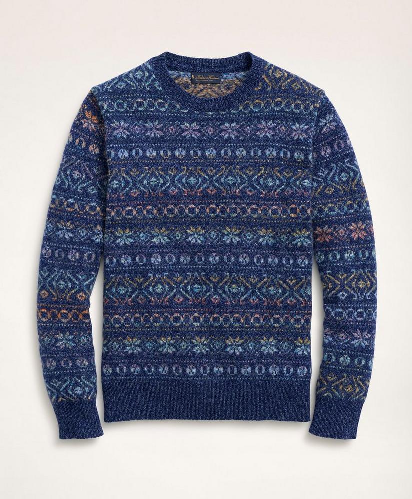 Merino Wool Space-Dyed Fair Isle Sweater, image 1