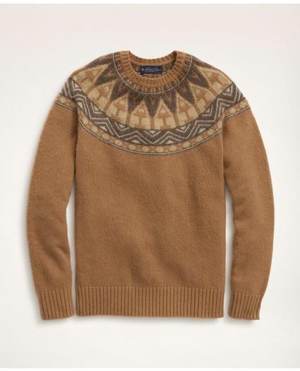 Alpaca Wool Geo Pattern Sweater, image 1