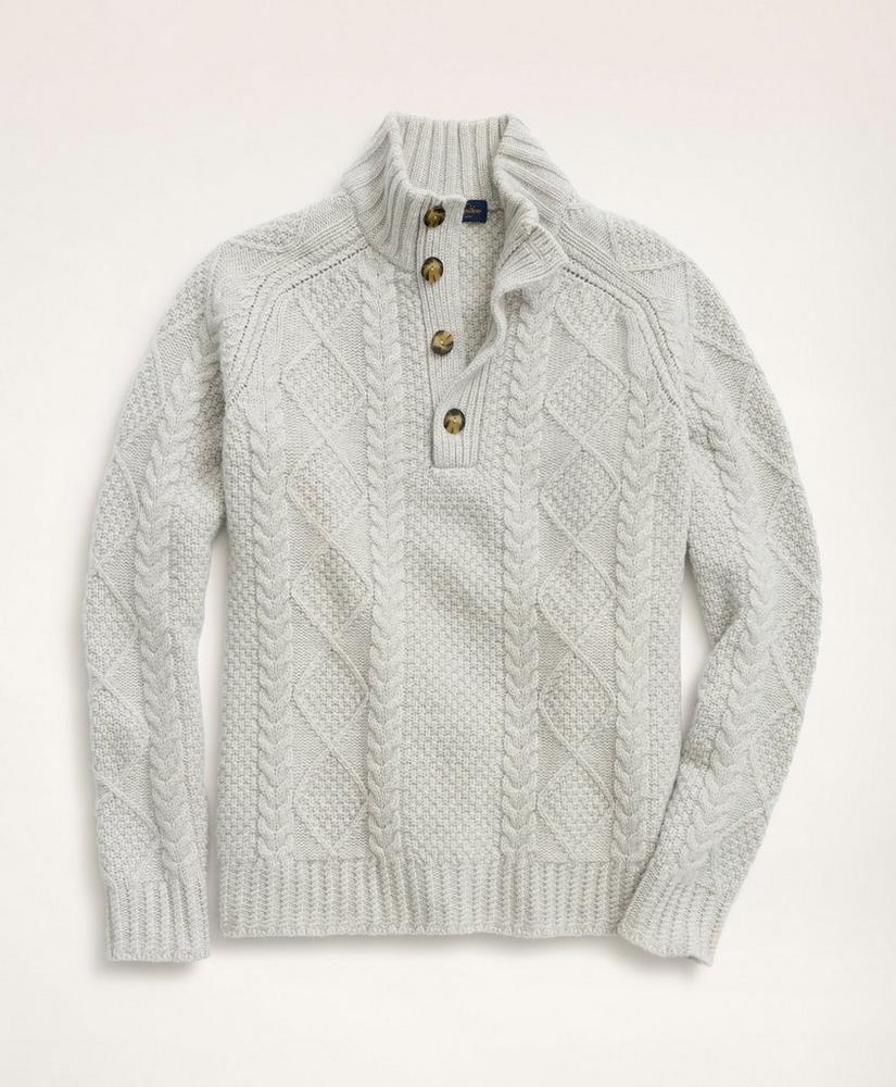 Merino wool cable sweater