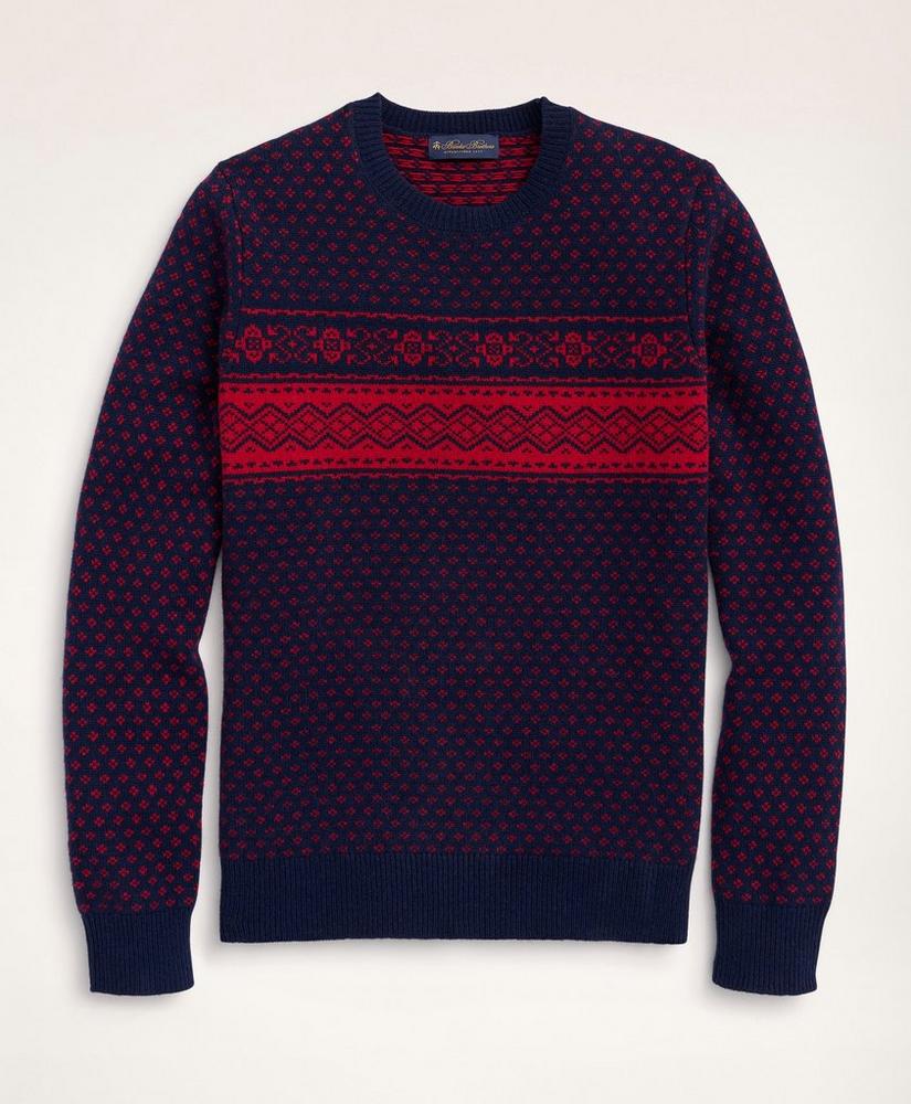 Merino Wool Fair Isle Sweater, image 1