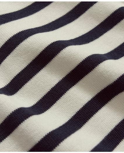 Supima® Cotton Mariner Stripe Polo Sweater, image 3