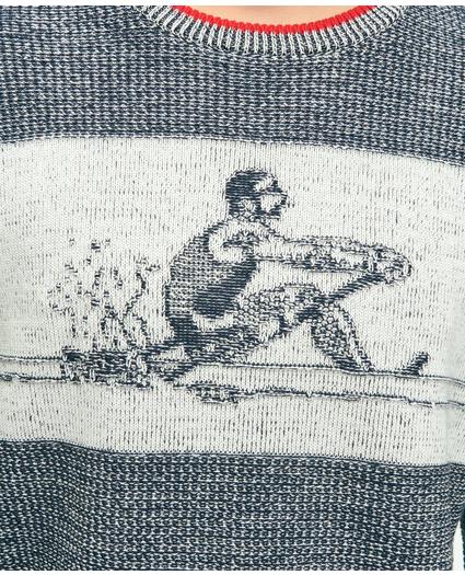 Supima® Cotton Intarsia Rower Crewneck Sweater, image 4