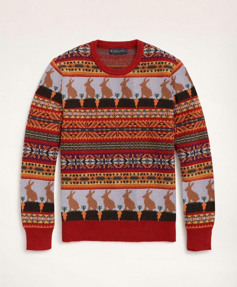 Men's Lunar New Year Wool Blend Fair Isle Sweater, image 1