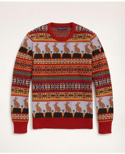 Men's Lunar New Year Wool Blend Fair Isle Sweater, image 1