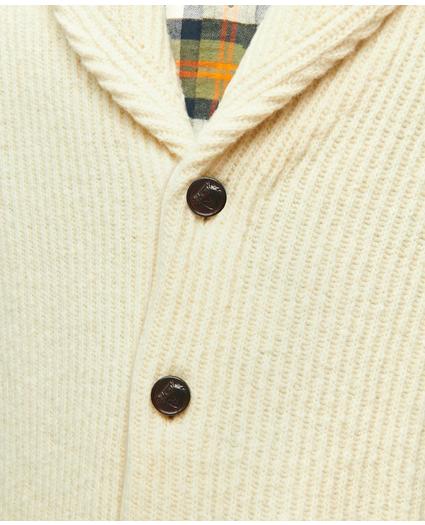 Merino Donegal Wool Shawl Collar  Cardigan, image 3