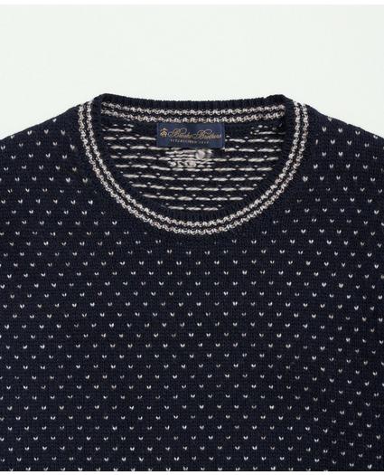 Merino Wool Crewneck Dot Jacquard 1818 Sweater, image 2