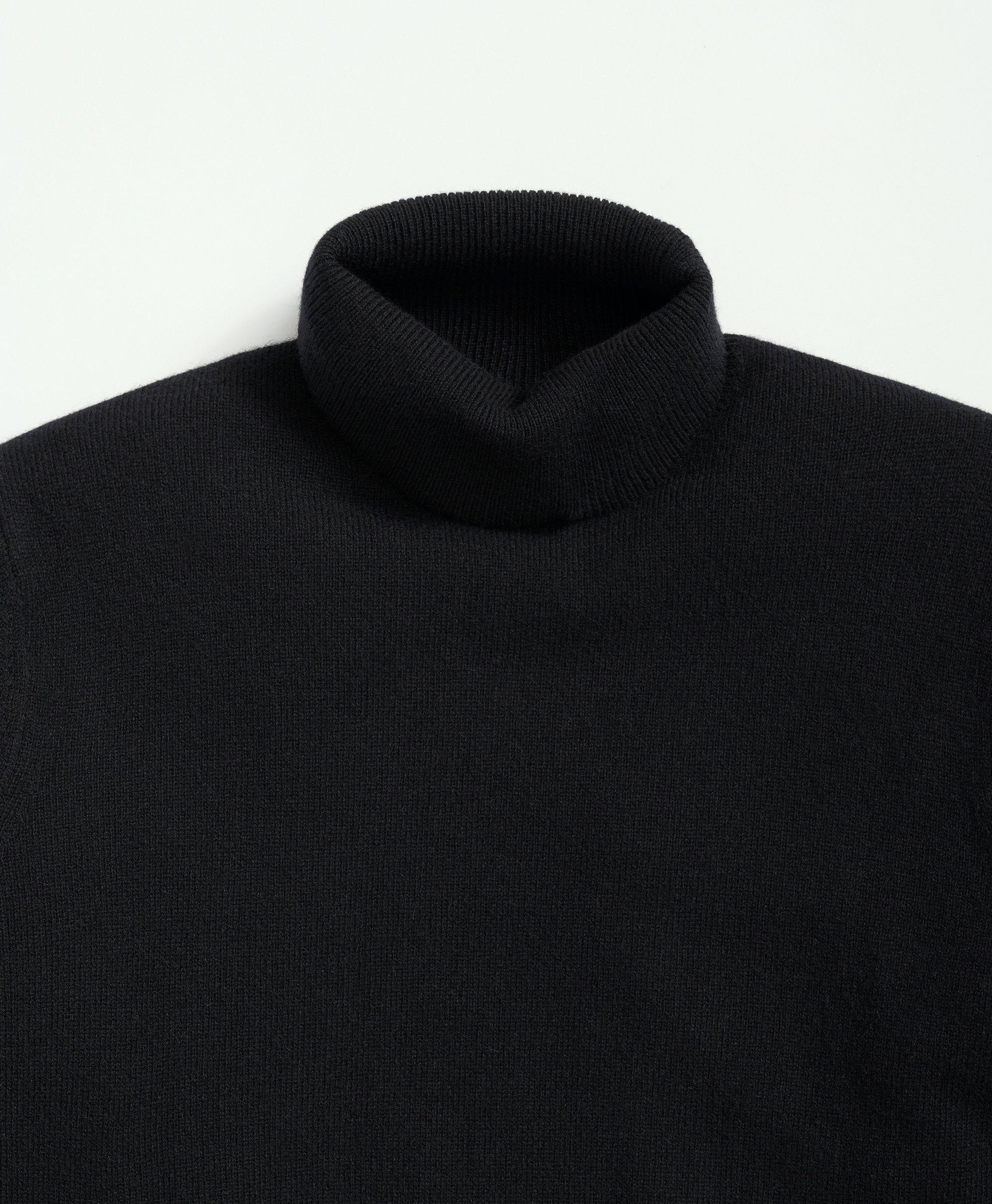 Brooks Brothers Men's 3-Ply Cashmere Turtleneck Sweater | Black | Size Large - Shop Holiday Gifts and Styles