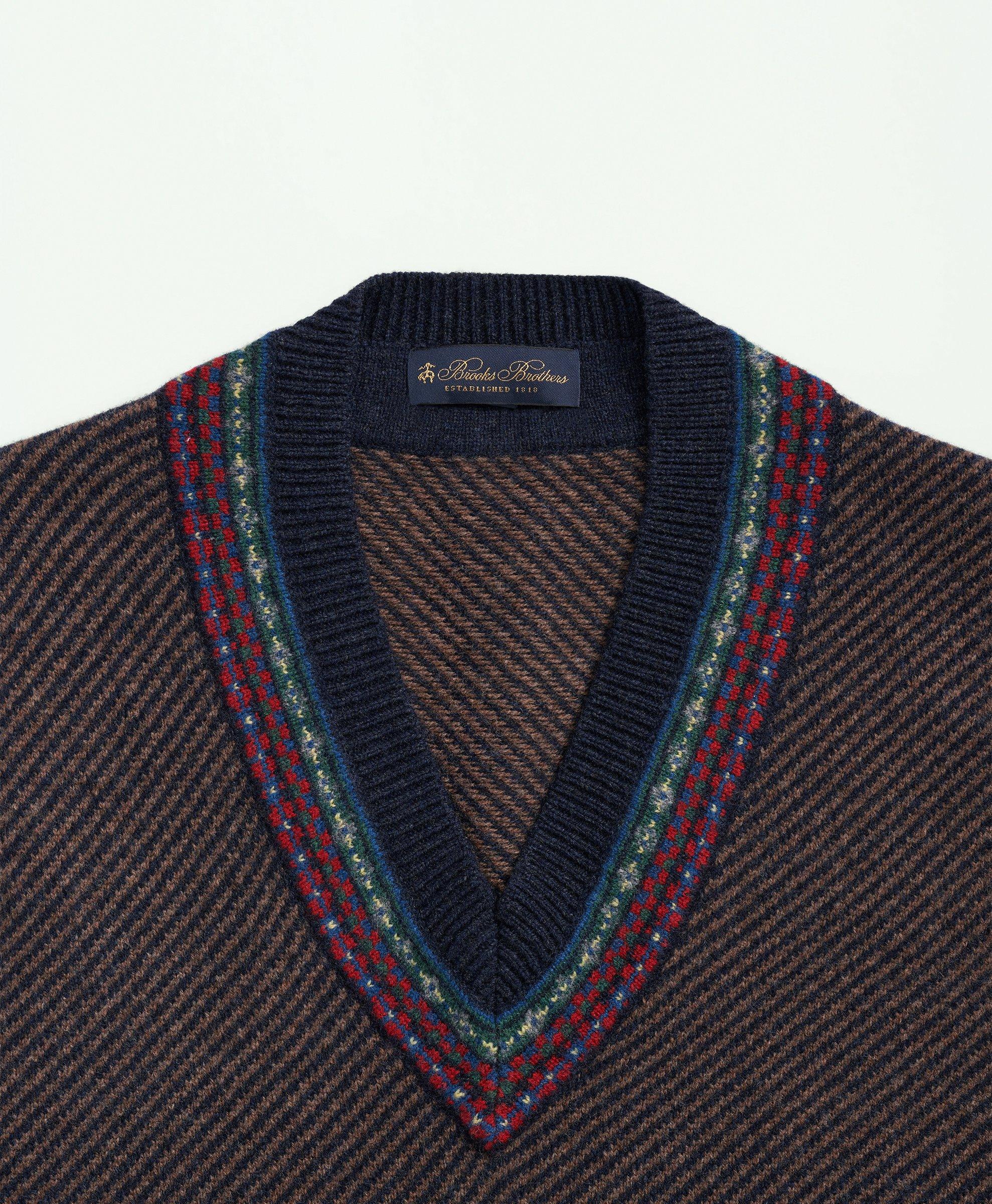 Lambswool Jacquard Tennis Sweater Vest