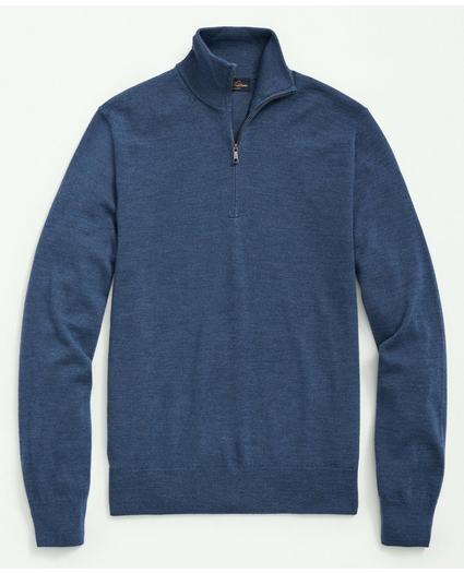 Fine Merino Wool Half-Zip Sweater, image 1