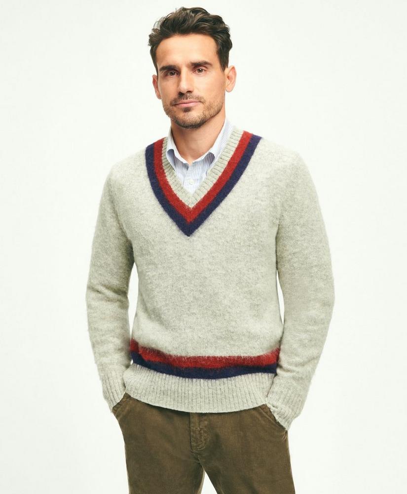 Brushed Wool Tennis Sweater, image 1