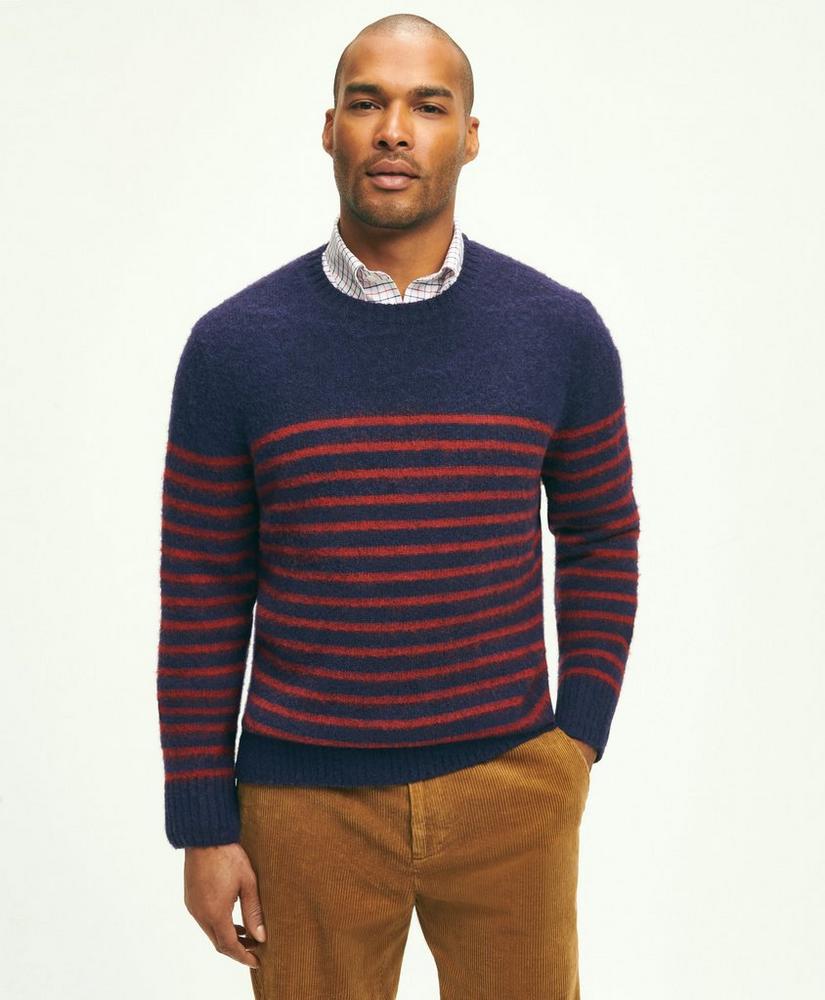 Brushed Wool Mariner Stripe Sweater