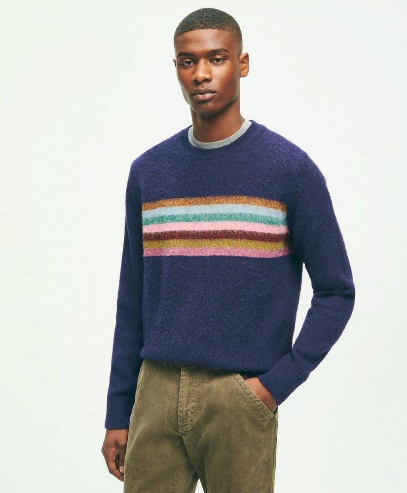 Brushed Wool Chest Stripe Sweater, image 1