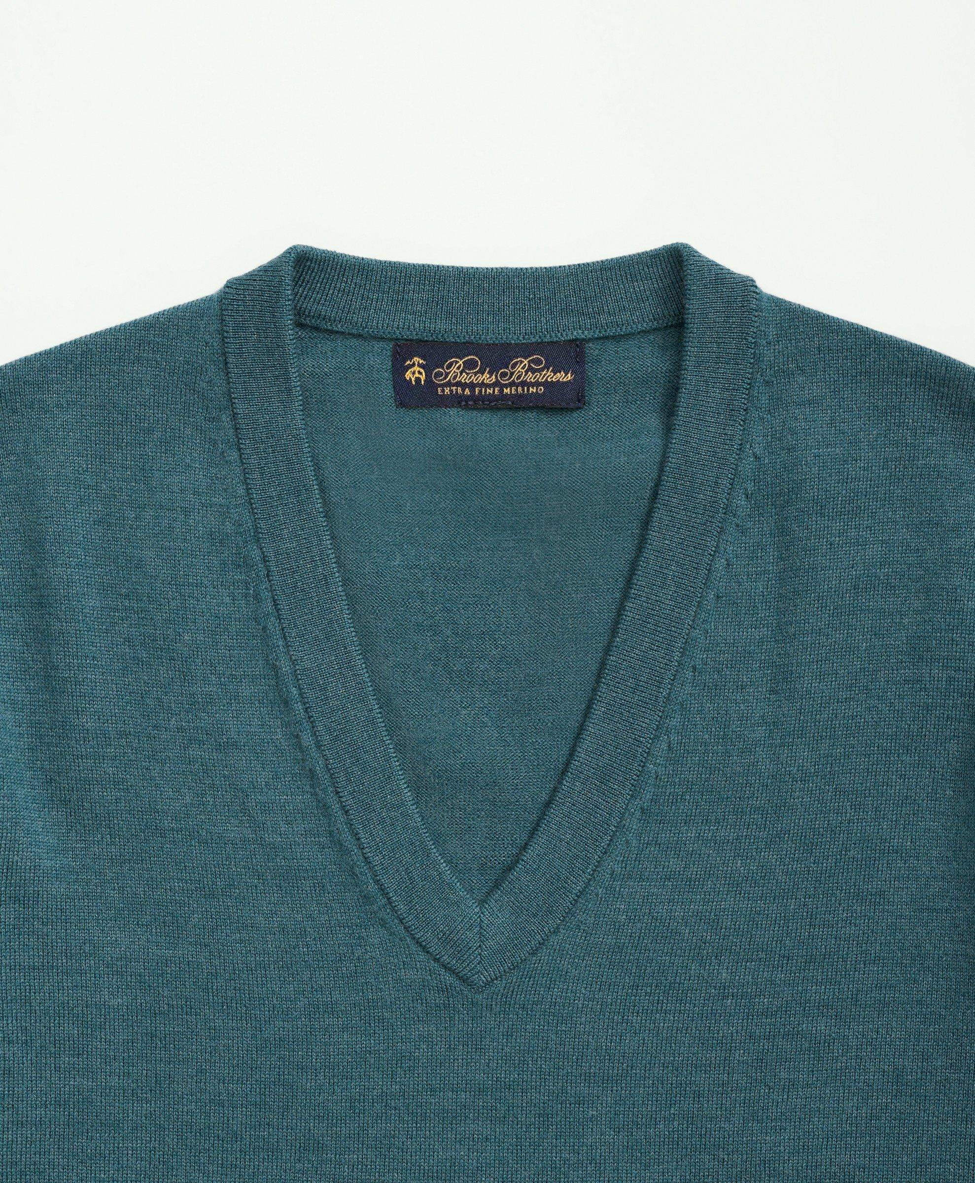 Fine Merino Wool V-Neck Sweater, image 2
