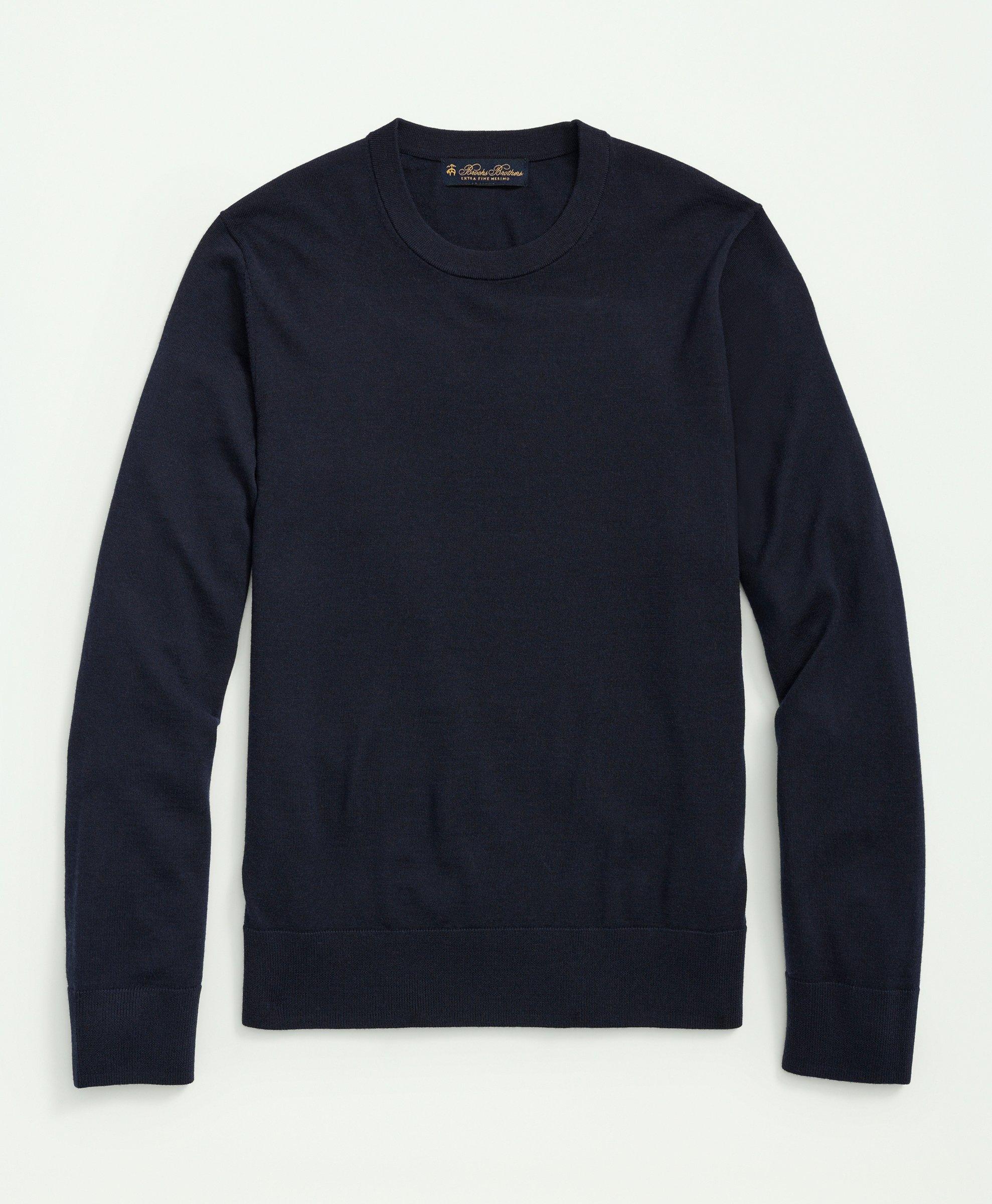 Fine Merino Wool Crewneck Sweater