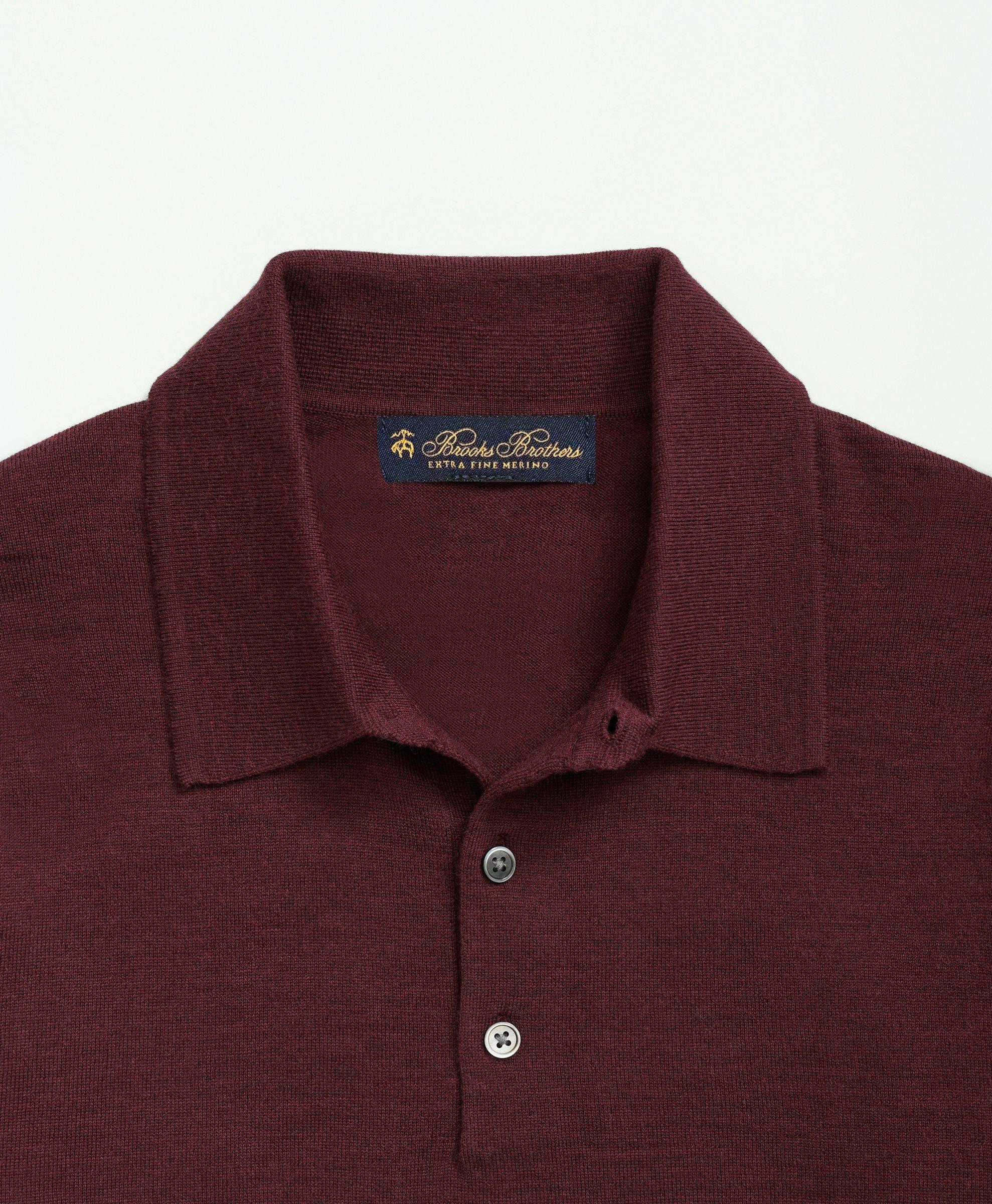 Fine Merino Wool Sweater Polo, image 2