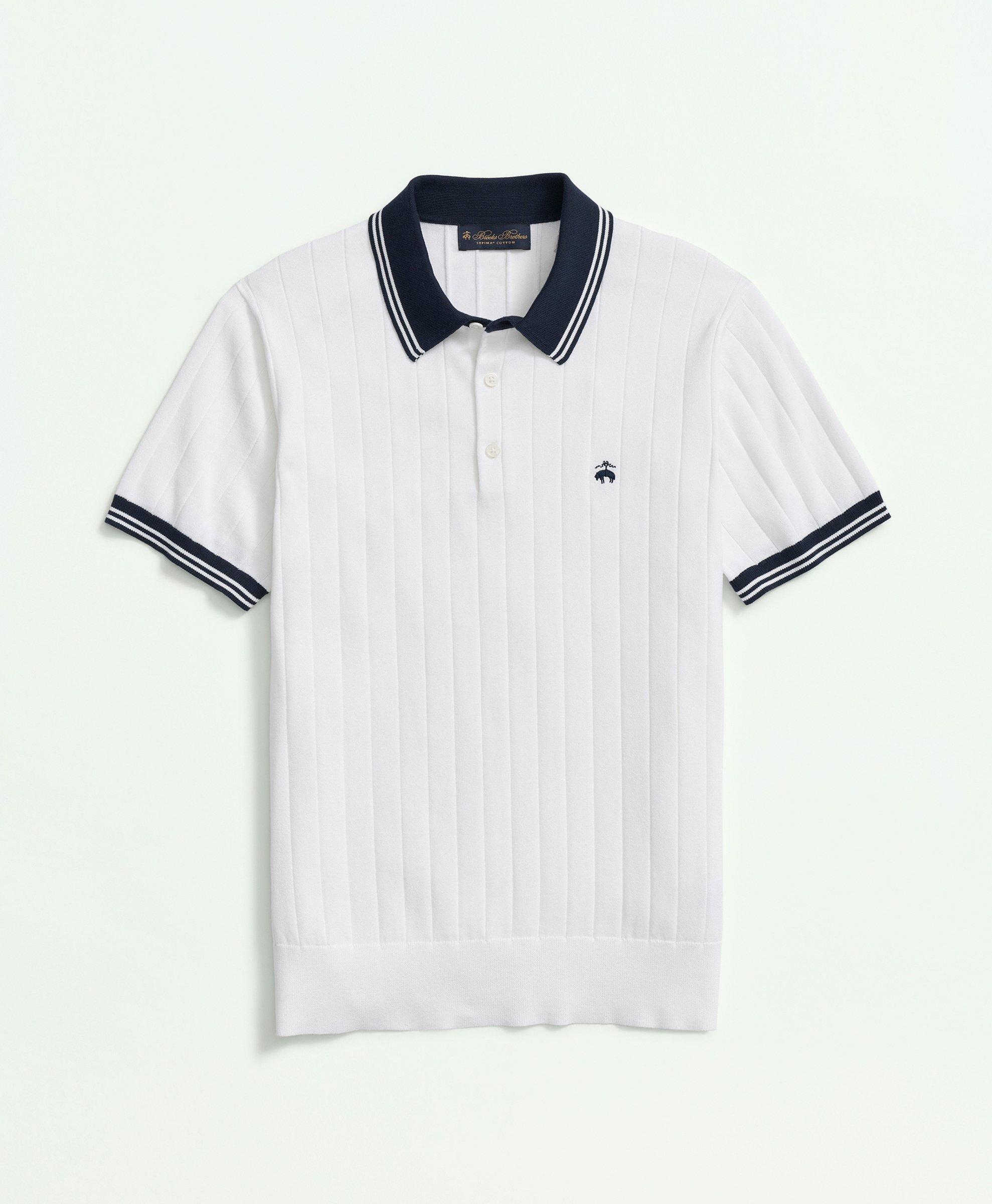 Vintage-Inspired Tennis Polo in Supima® Cotton