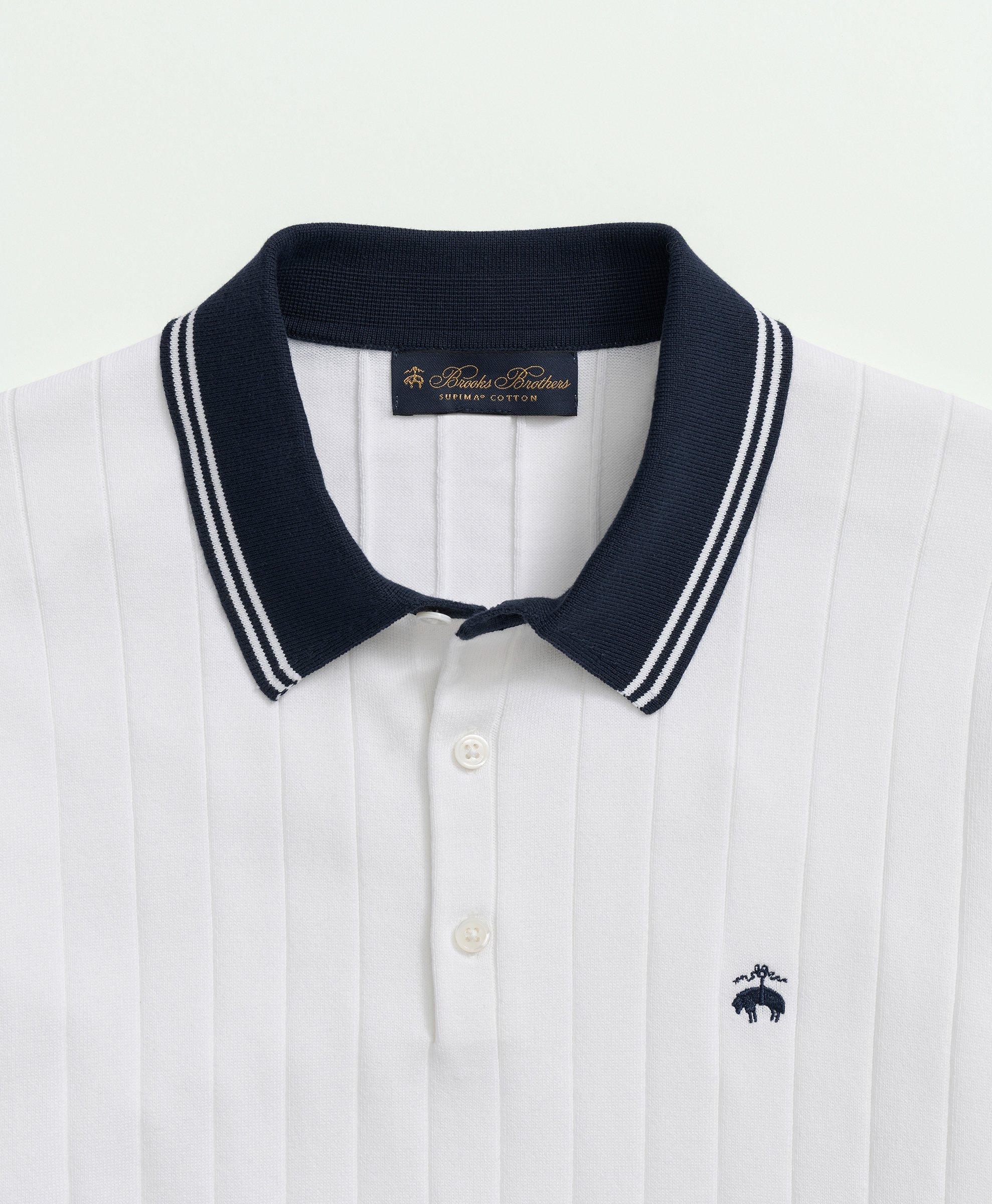 Vintage-Inspired Tennis Polo in Supima® Cotton