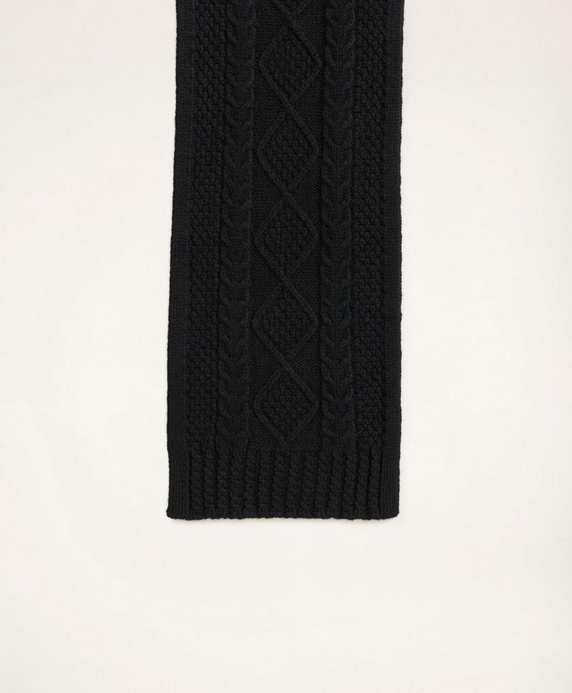 Aran Cable Knit Scarf, image 2