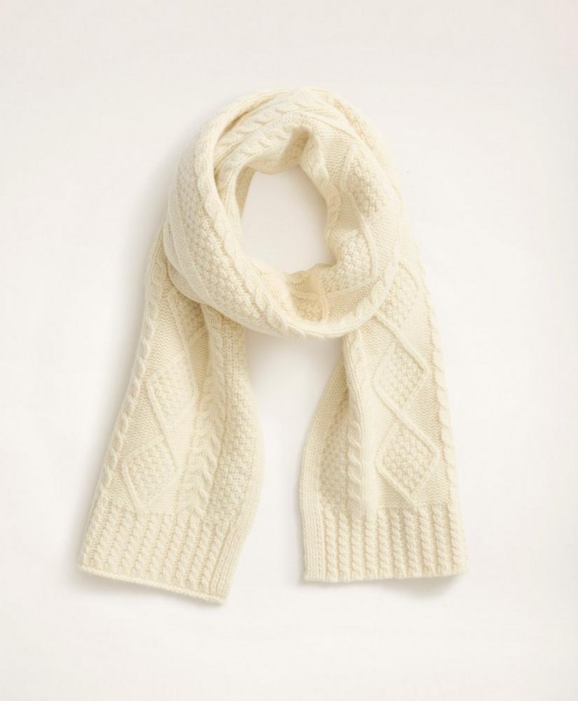 Aran Cable Knit Scarf, image 1