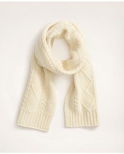 Aran Cable Knit Scarf, image 1