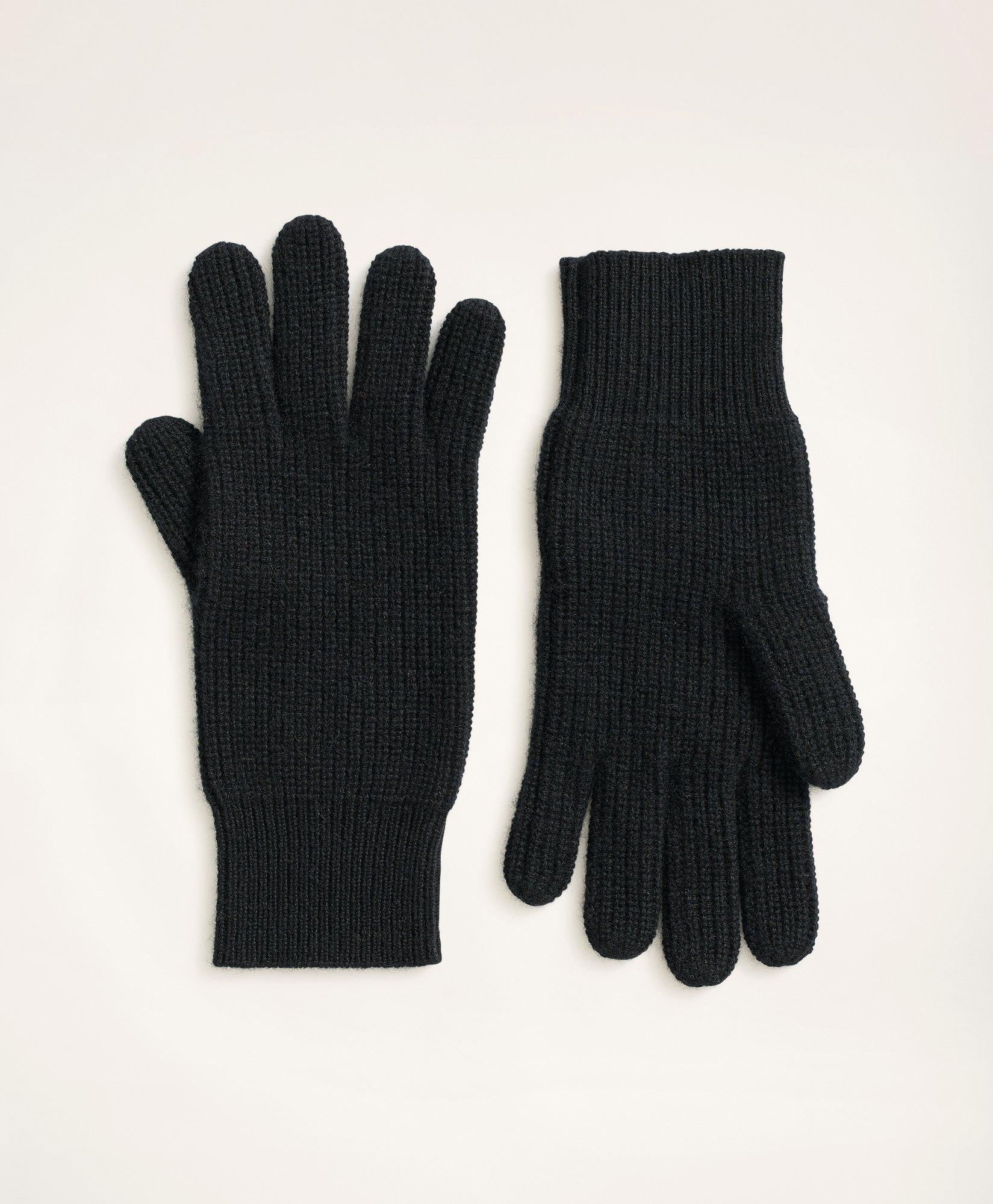 Women's 100% Pure Cashmere Gloves with Ribbed Cuff