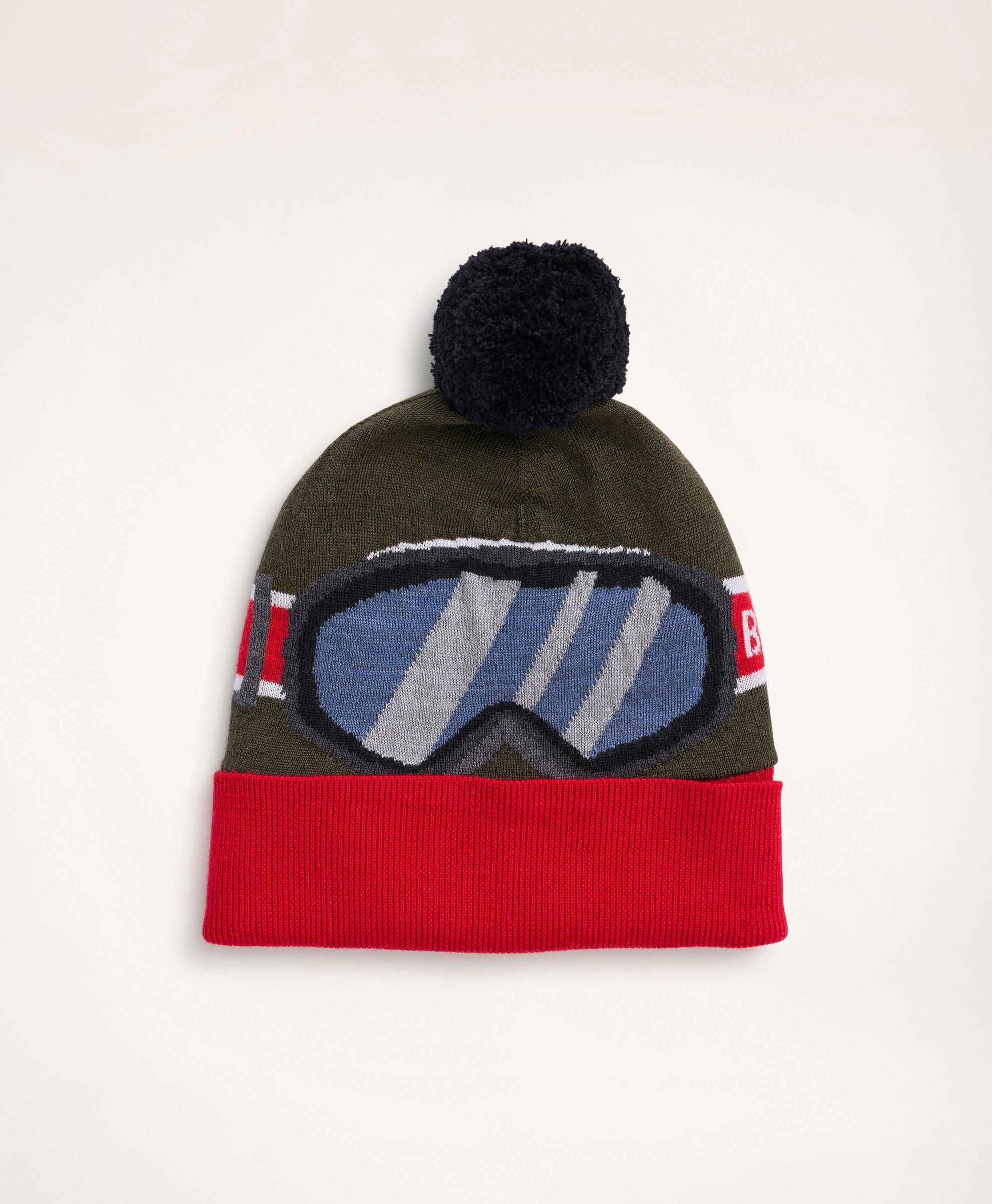 Brooks Brothers x SPYDER Ski Goggles Pom Beanie