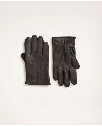 Cashmere Lined Leather Gloves, image 1